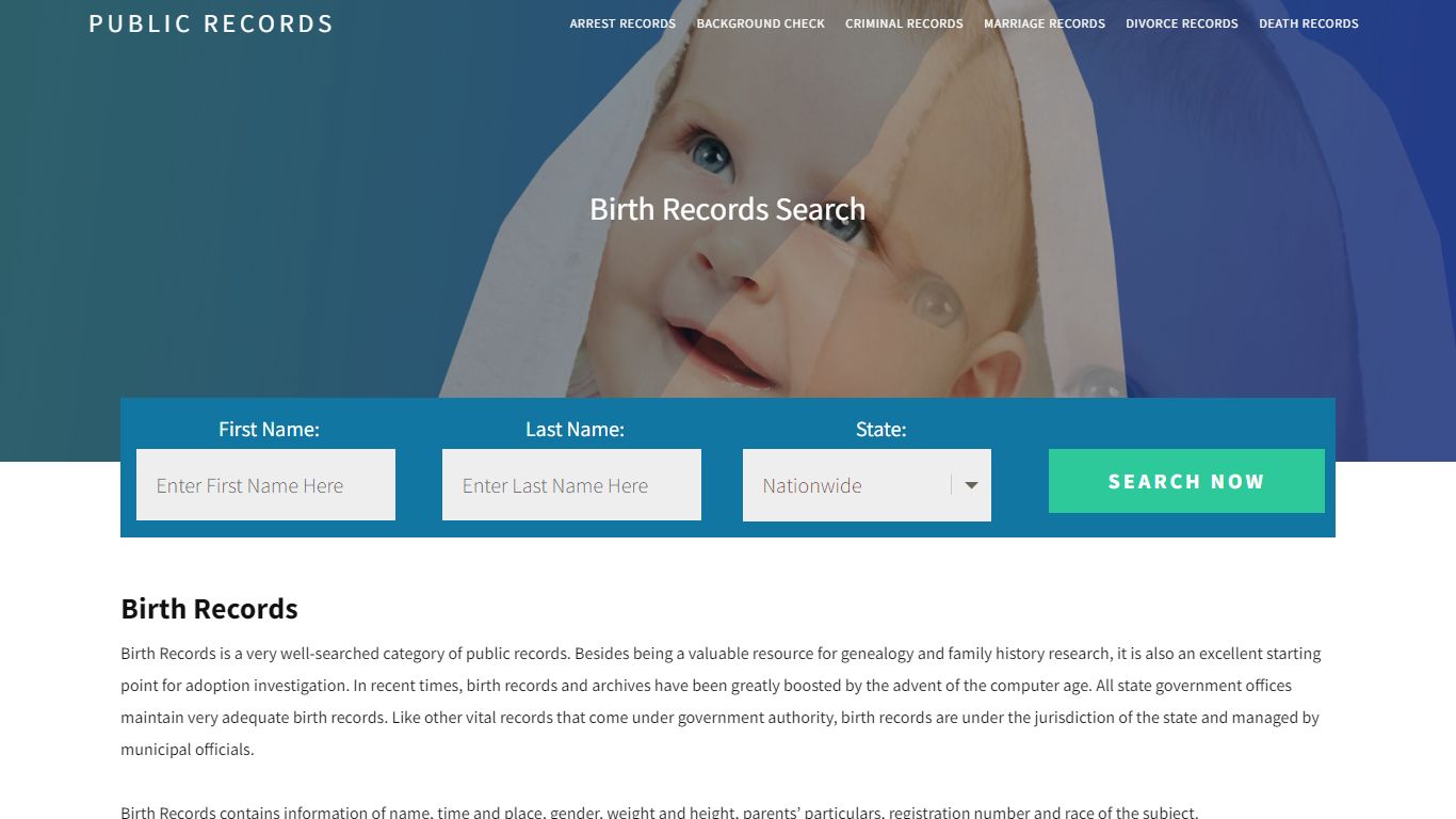 Public Birth Records | Enter Name and Search. 14Days Free